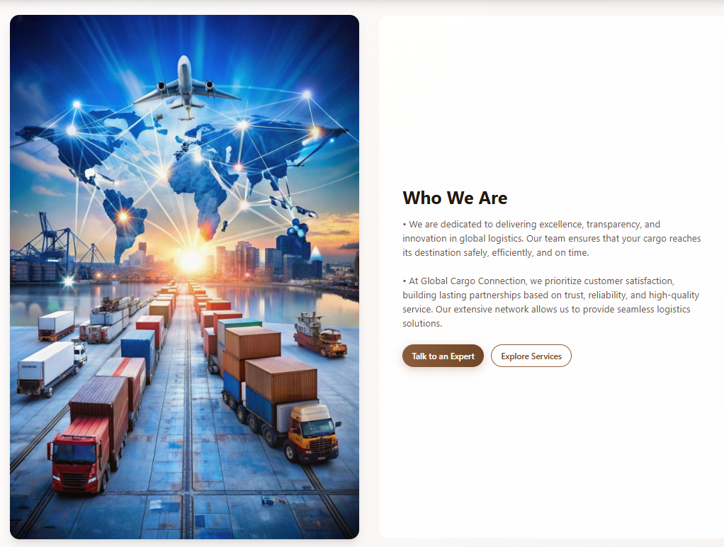Global Cargo Connection - Hero Section