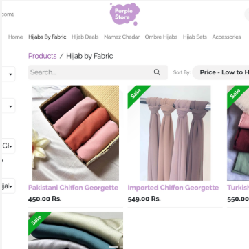 Purple Store - Product Listing